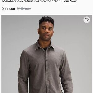 Lululemon Commission Men Long Sleeve